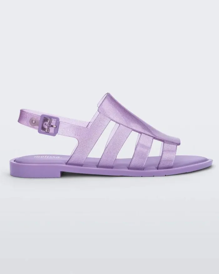 Boemia Lilac Glitter Women Melissa Sandals