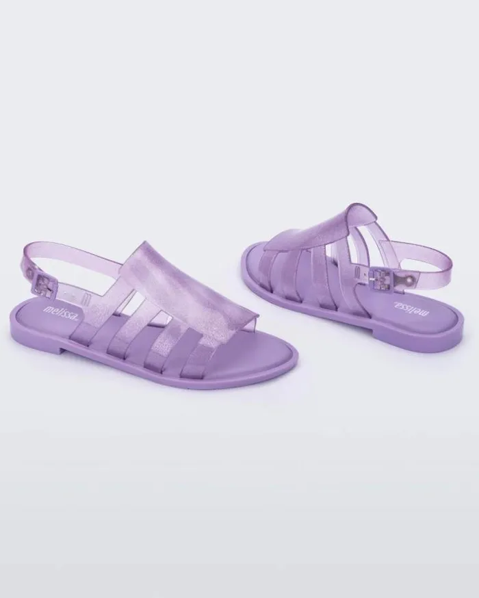 Boemia Lilac Glitter Women Melissa Sandals