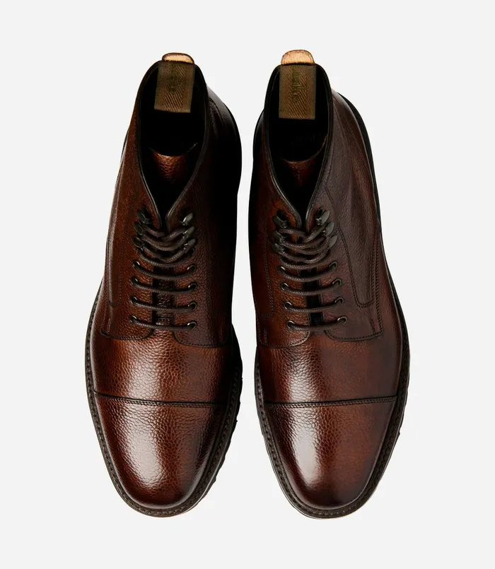 Boots Loake Men Aquarius Dark Brown Grain Boots Loake Men Aquarius Dark Brown Grain