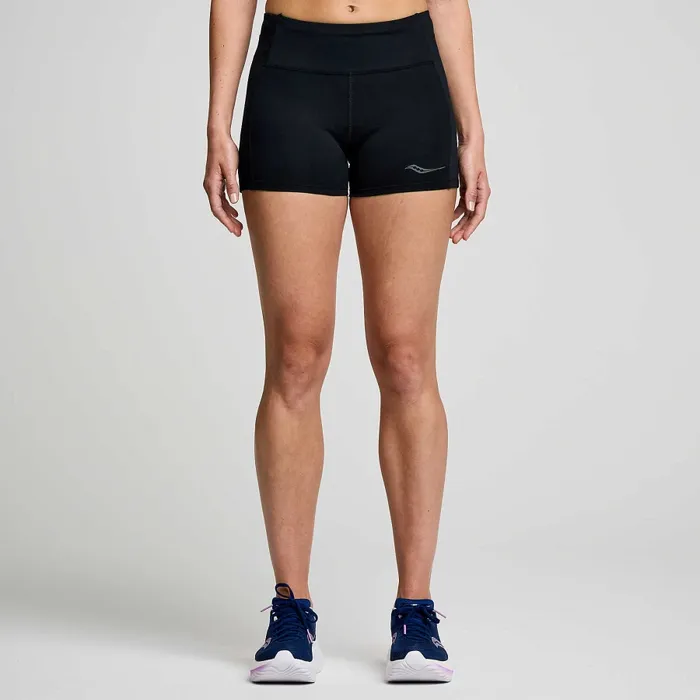 Bottoms Women8217s Fortify 38243 Hot Short Black Saucony Women