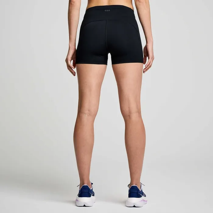 Bottoms Women8217s Fortify 38243 Hot Short Black Saucony Women