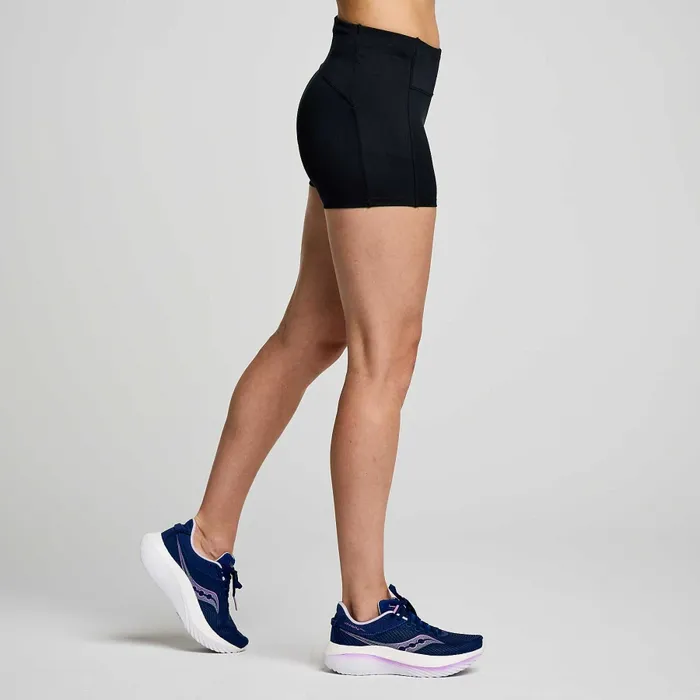 Bottoms Women8217s Fortify 38243 Hot Short Black Saucony Women