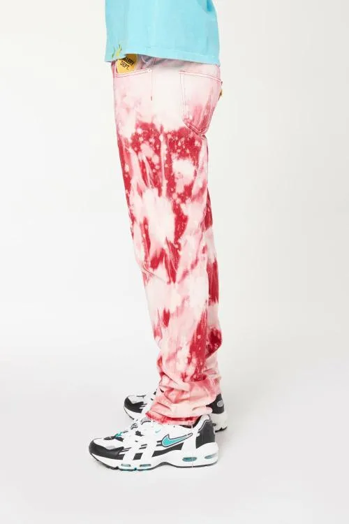 Bottoms WomenMen Gallery Dept BISCAYNE DENIM Red Tie Dye