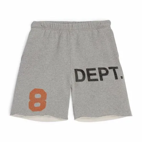Bottoms WomenMen Gallery Dept DEPT LOGO 8 SWEAT SHORTS Heather Grey