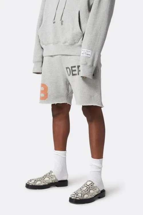 Bottoms WomenMen Gallery Dept DEPT LOGO 8 SWEAT SHORTS Heather Grey