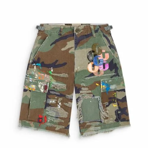 Bottoms WomenMen Gallery Dept G PATCH CAMO CARGO SHORTS WOMEN039S Camo