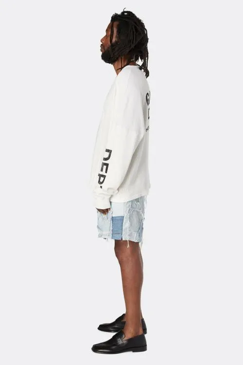Bottoms WomenMen Gallery Dept PATCHWORK DENIM ZUMA SHORTS Blue