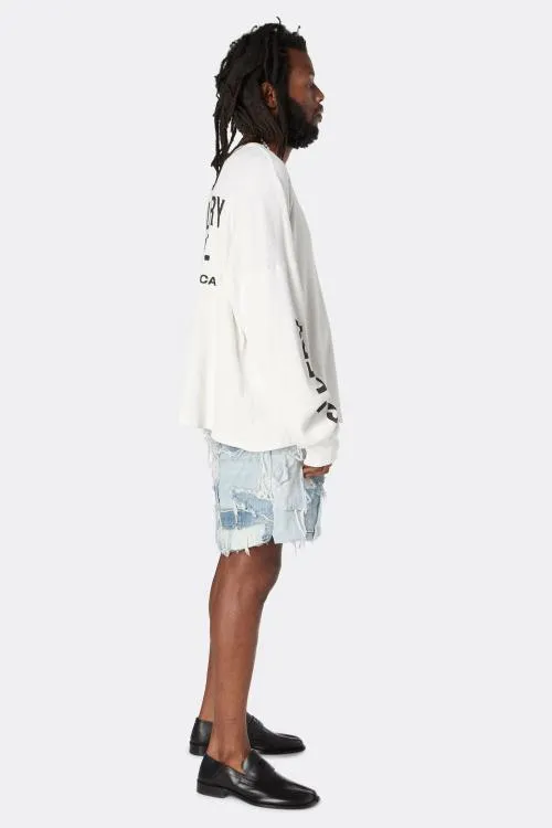 Bottoms WomenMen Gallery Dept PATCHWORK DENIM ZUMA SHORTS Blue