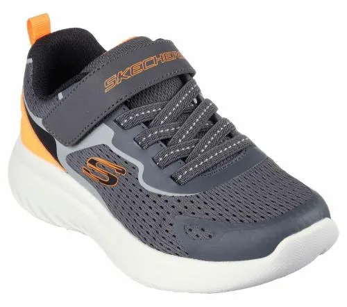 Bounder 20 Charcoal Orange Kids SKECHERS Kids UK Sizes 9525