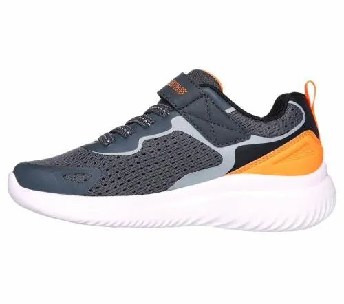 Bounder 20 Charcoal Orange Kids SKECHERS Kids UK Sizes 9525