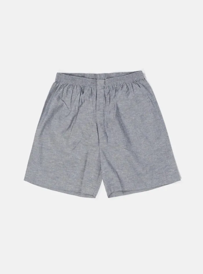 Boxer Short In Nep Chambray Cotton Men Universal Works Underwear
