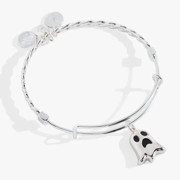 Bracelets Women Alex And Ani Ghost Here For The Boos Textured Bangle Silver