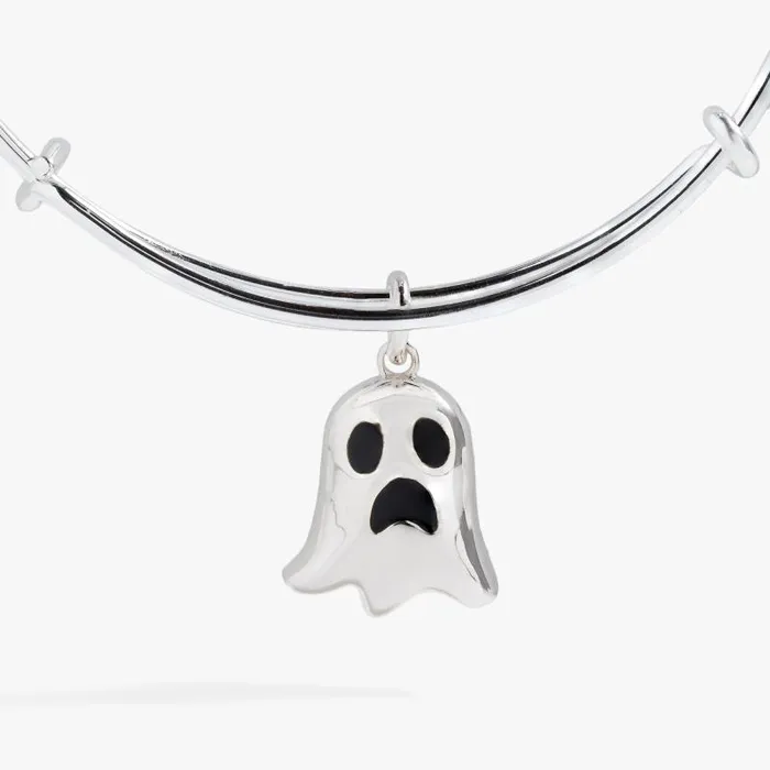 Bracelets Women Alex And Ani Ghost Here For The Boos Textured Bangle Silver