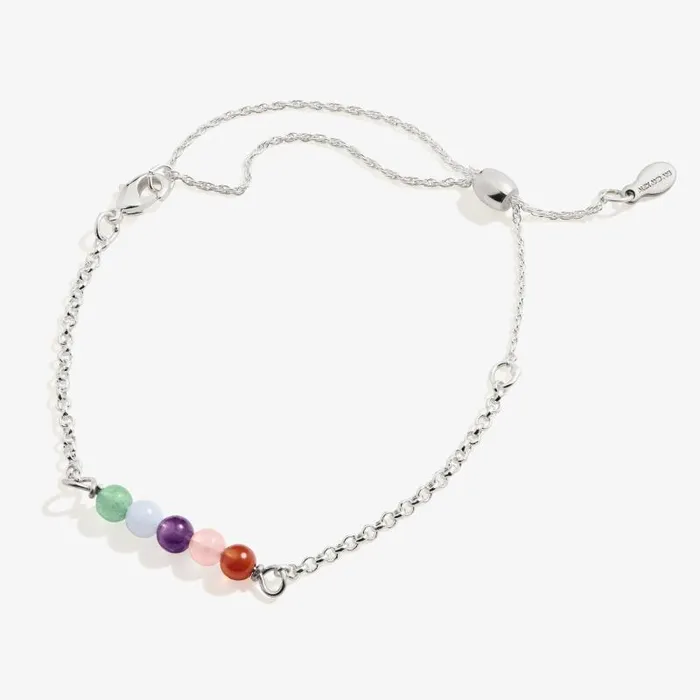 Bracelets Women Alex And Ani MultiGemstone Pull Chain Bracelet Gold