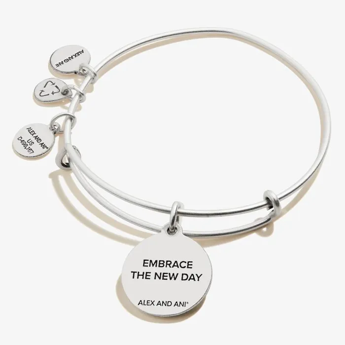 Bracelets Women Alex And Ani New Day Charm Bangle Rafaelian Silver