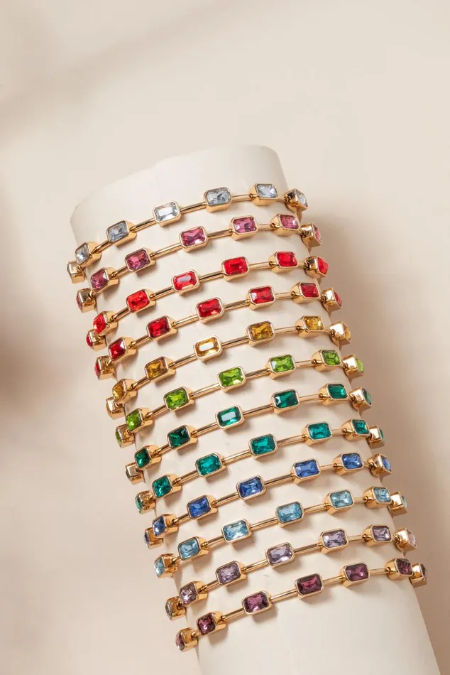 Bracelets Women Alex And Ani September Birthstone Emerald Cut Bangle Gold