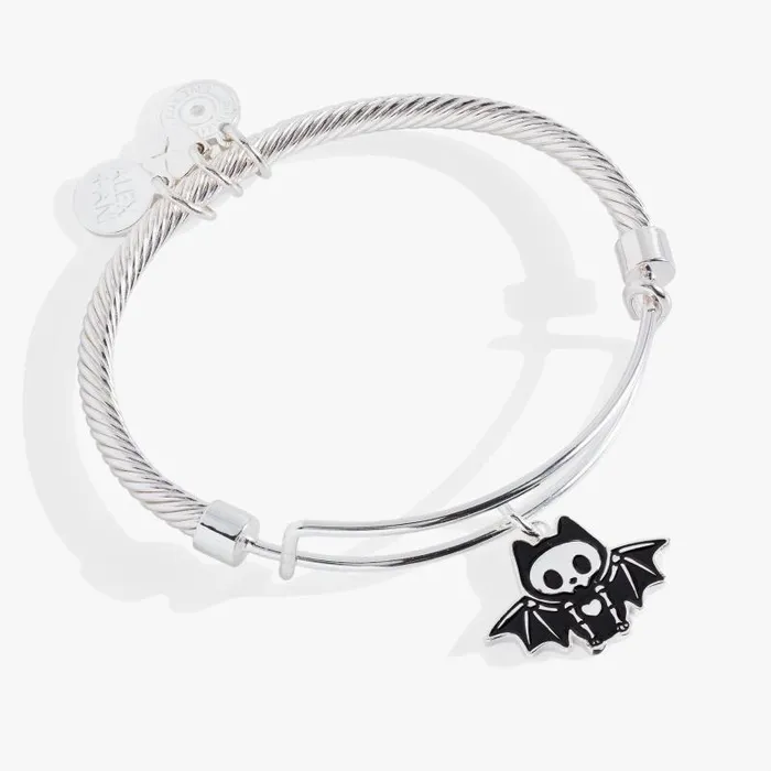 Bracelets Women Alex And Ani Skull Bangle Bracelet Silver