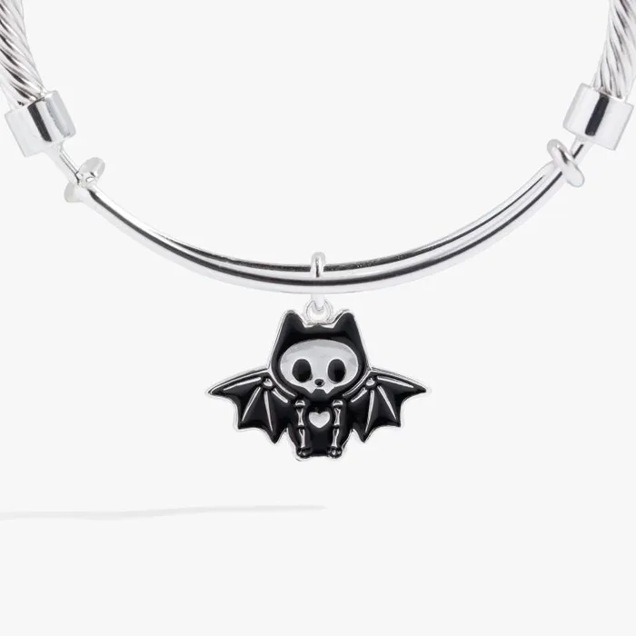 Bracelets Women Alex And Ani Skull Bangle Bracelet Silver