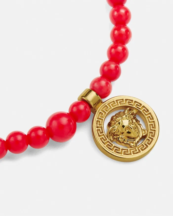 Bracelets WomenMen Versace Barocco Sea Bracelet Red