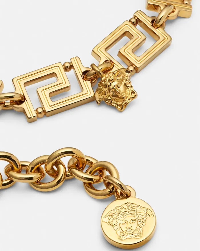 Bracelets WomenMen Versace Greca Bracelet Light Gold