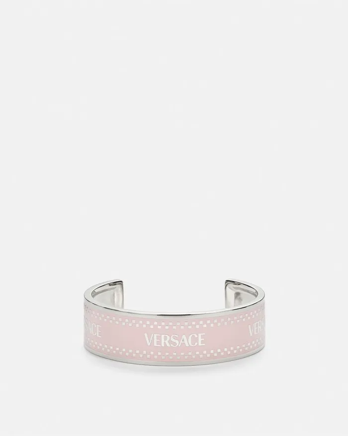 Bracelets Women Versace 90s Vintage Logo Cuff Bracelet Silver