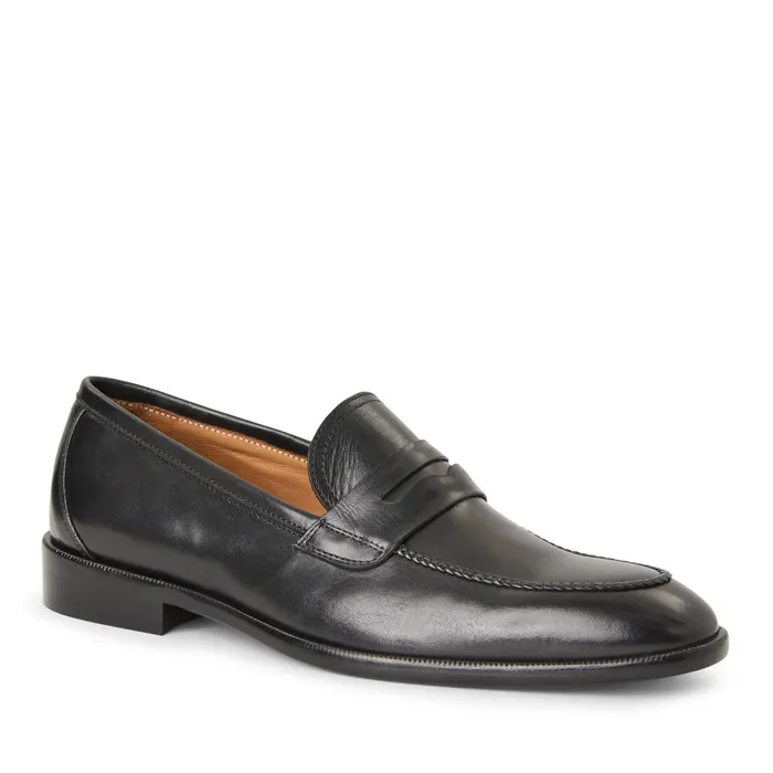 Bruno Magli Arden Braided Leather LoaferBlack Men Loafers and Slipons