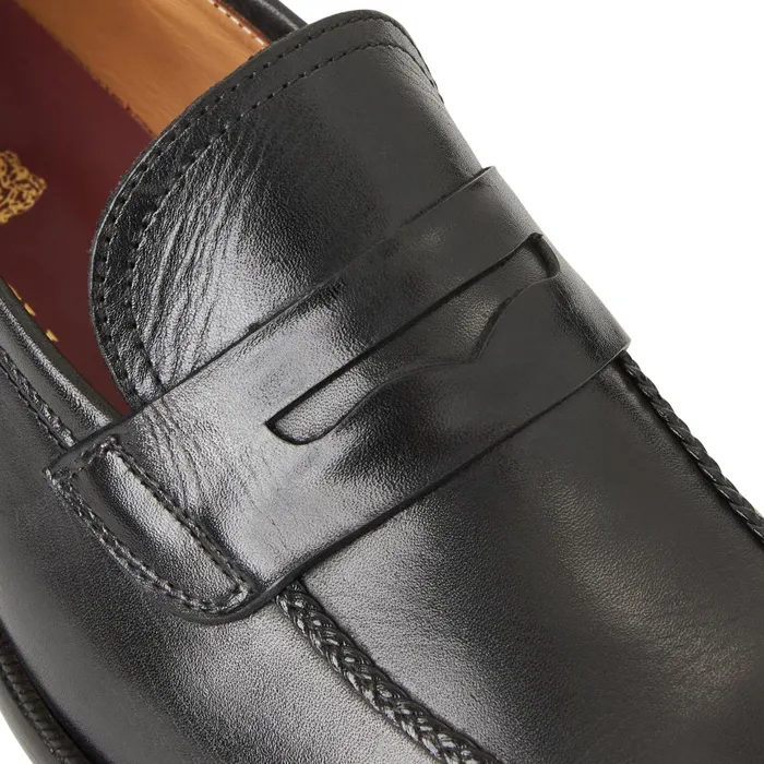 Bruno Magli Arden Braided Leather LoaferBlack Men Loafers and Slipons