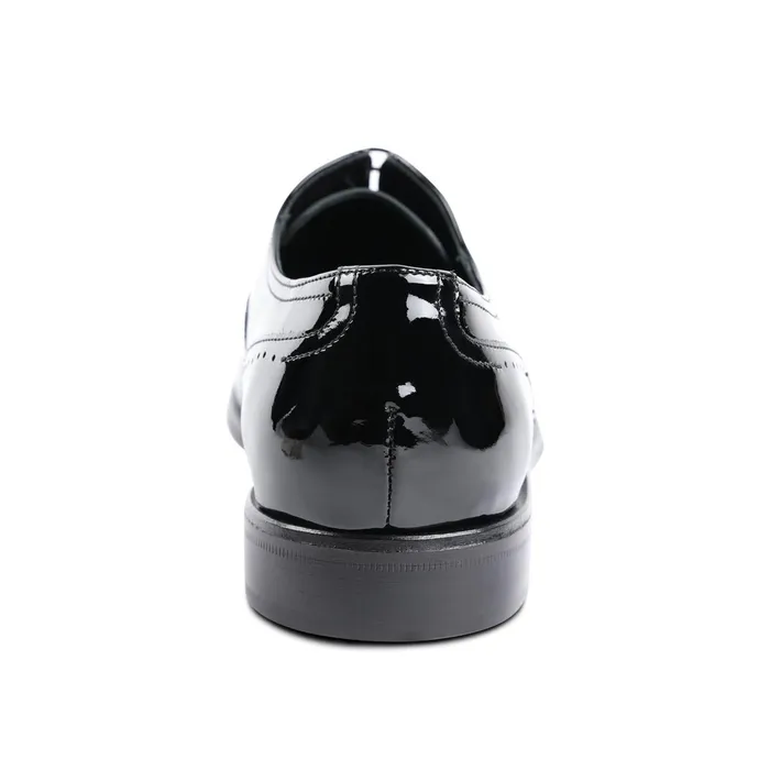Bruno Magli Arno Sera PlainToe Balmoral Oxford 8211 Black Patent Men Laceups and Oxfords