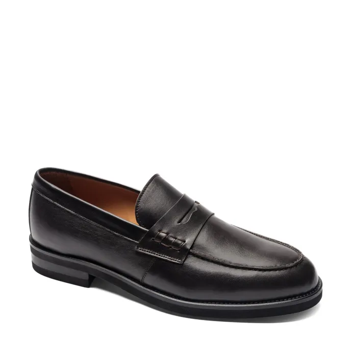 Bruno Magli Carter Nappa Leather LoaferBrown Men Loafers and Slipons