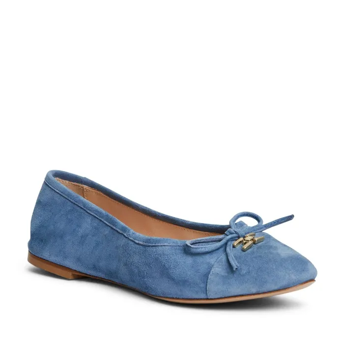Bruno Magli DONATELLA Ballet Flat LIGHT BLUE SUEDE Women Flats and Loafers