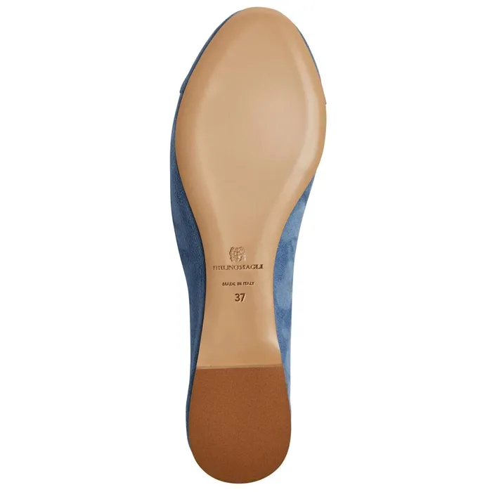 Bruno Magli DONATELLA Ballet Flat LIGHT BLUE SUEDE Women Flats and Loafers