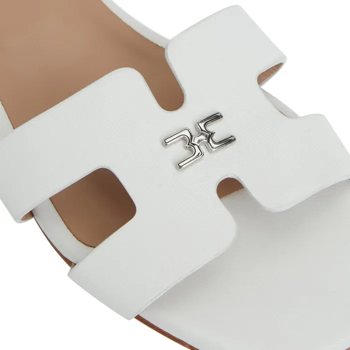 Bruno Magli FINA Single Band Sandal WHITE Women Sandals and Slides