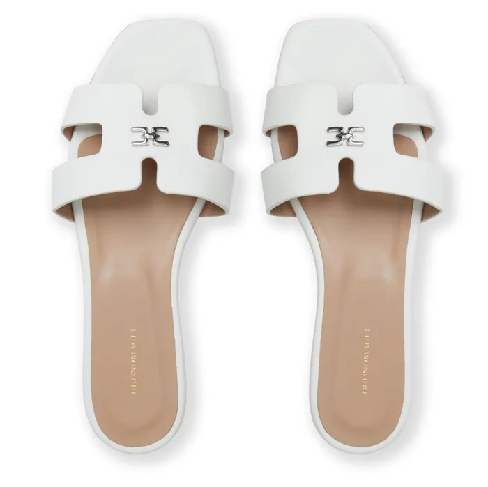 Bruno Magli FINA Single Band Sandal WHITE Women Sandals and Slides