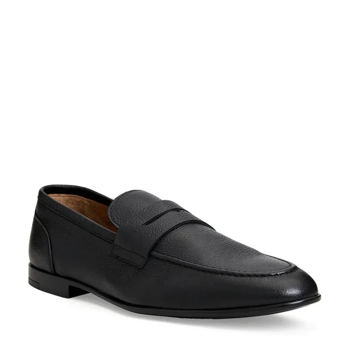 Bruno Magli LASTRA SLIPON LEATHER LOAFERBLACK Men Loafers and Slipons