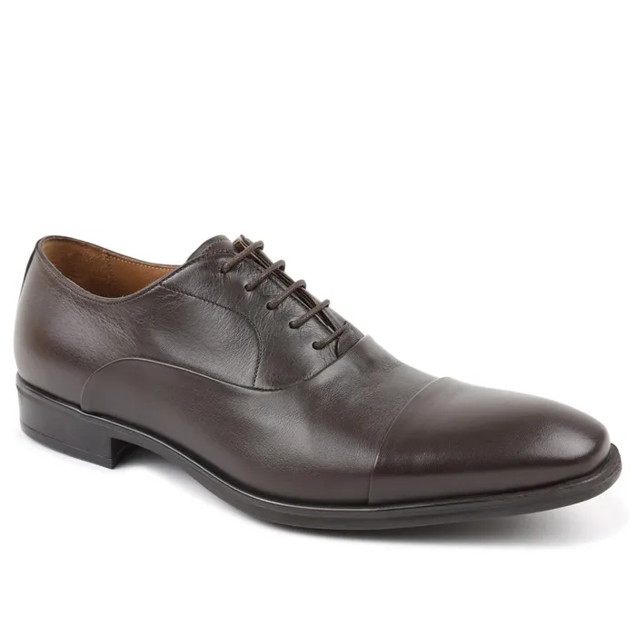 Bruno Magli Locascio CapToe Oxford 8211 Dark Brown Men Laceups and Oxfords