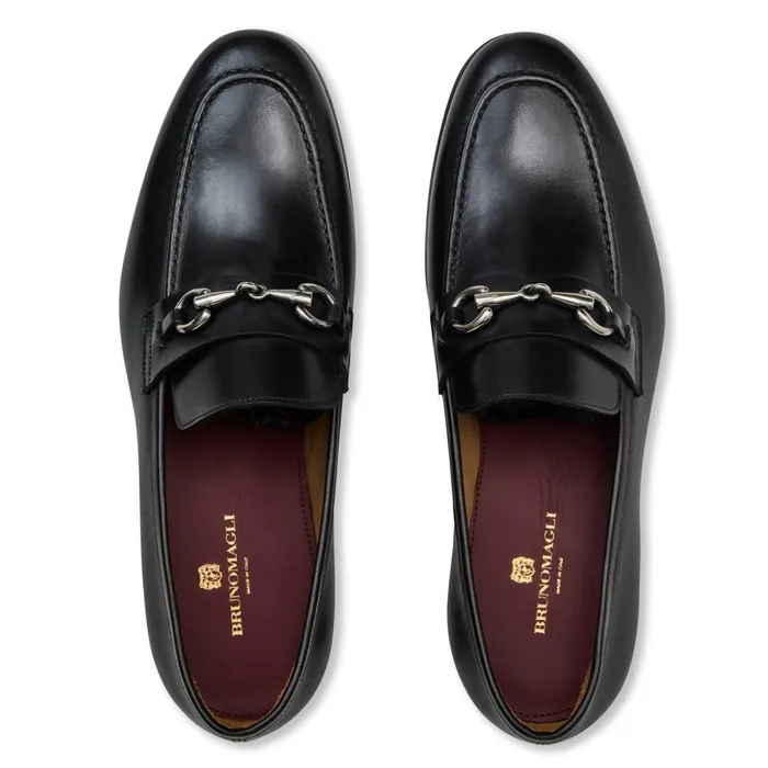Bruno Magli Presley Black Men Loafers and Slipons