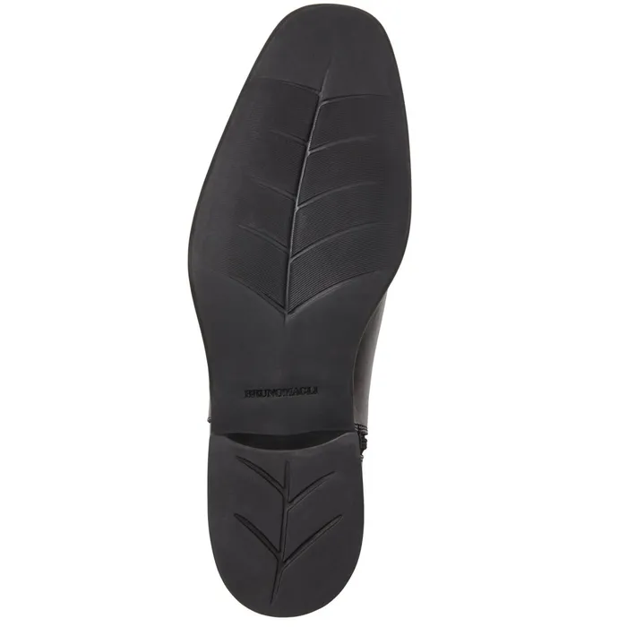 Bruno Magli Raging Leather Side Zip BootBlack Men Dress Shoes