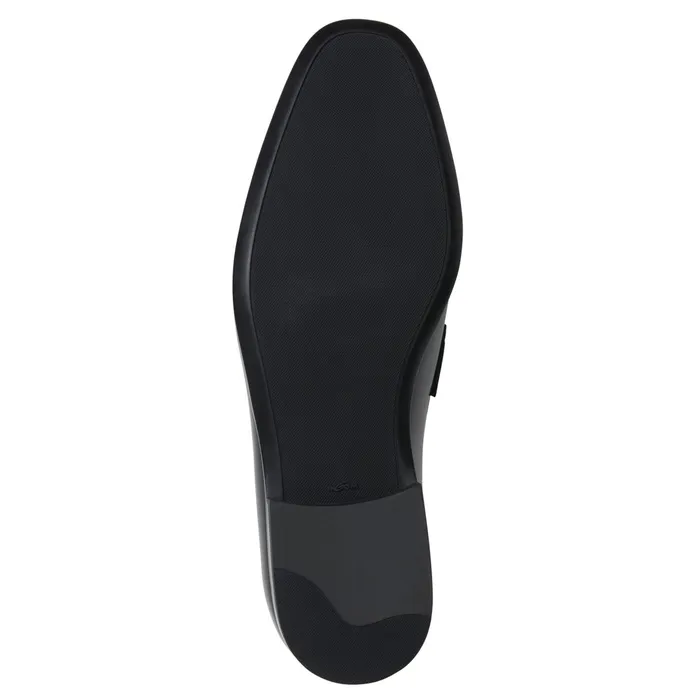 Bruno Magli Saffo Slip On Black Bit Loafer Black Leather Men Dress Shoes