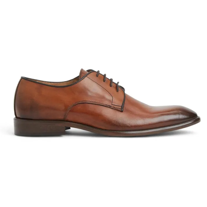 Bruno Magli Salerno Derby Cognac Leather Men Laceups and Oxfords