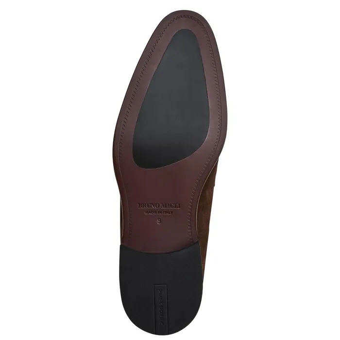Bruno Magli Sante Double Gore Classic Bit LoaferBrown Suede Men Loafers and Slipons Bruno Magli Sante Double Gore Classic Bit LoaferBrown Suede Men Loafers and Slipons