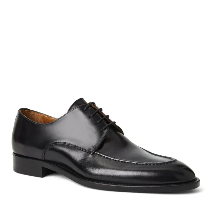 Bruno Magli Santino Classic Leather DerbyBlack Men Laceups and Oxfords