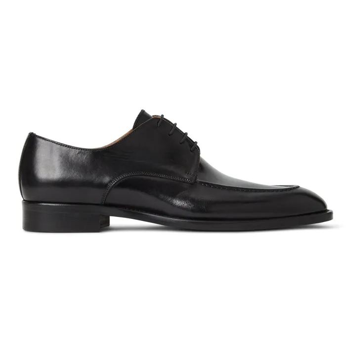 Bruno Magli Santino Classic Leather DerbyBlack Men Laceups and Oxfords