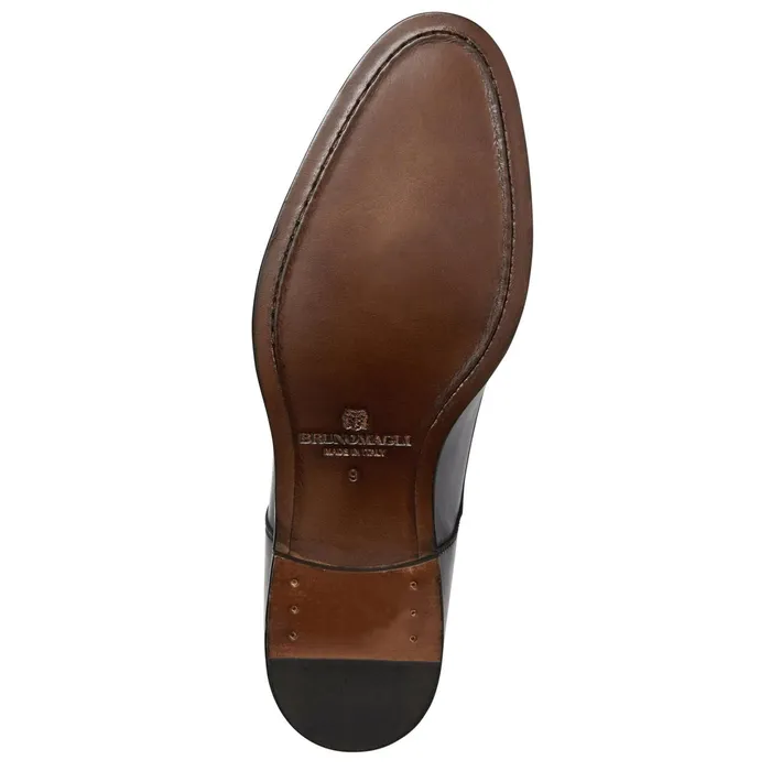 Bruno Magli Santino Classic Leather DerbyBlack Men Laceups and Oxfords