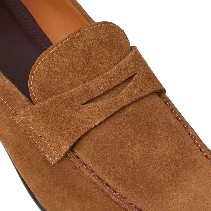 Bruno Magli Silas Suede Loafer 8211 Cognac Men Casual Shoes