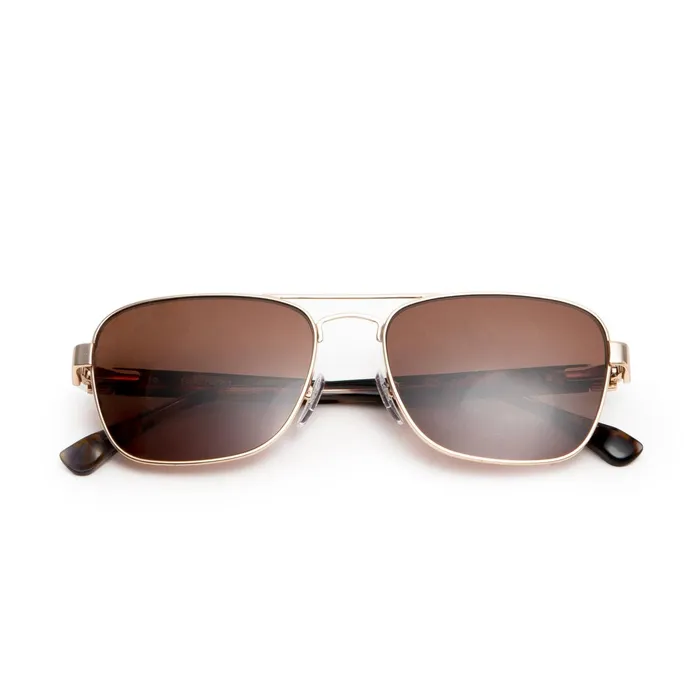 Bruno Magli Sole Aviator Sunglasses 8211 Gold Women Sunglasses