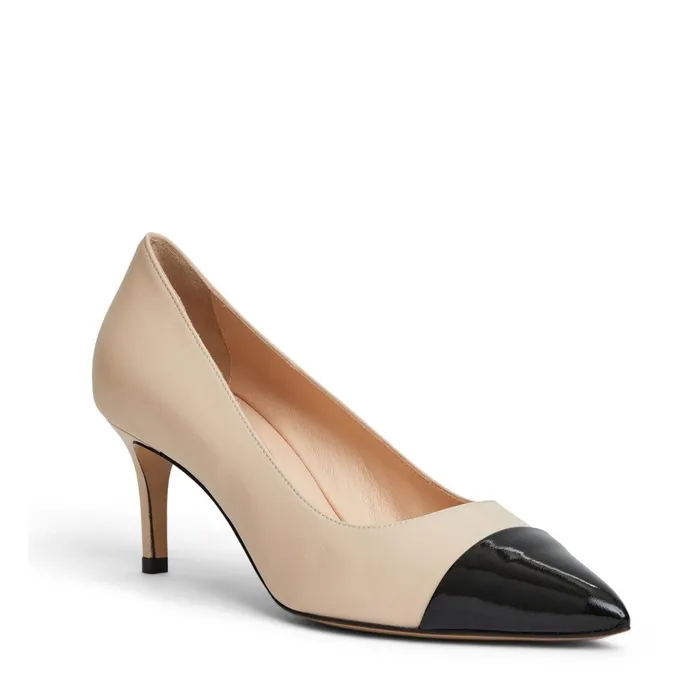 Bruno Magli TARA Pump CREAMBLACK PATENT Women Pumps