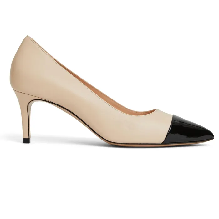 Bruno Magli TARA Pump CREAMBLACK PATENT Women Pumps