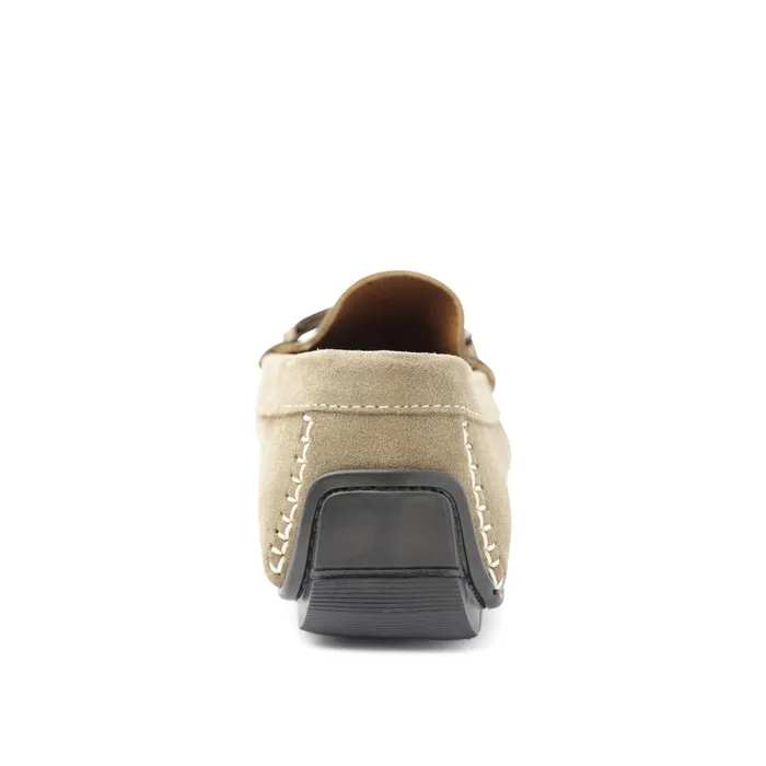 Bruno Magli Xander Suede Driving Moccasin 8211 Taupe Men Loafers and Slipons