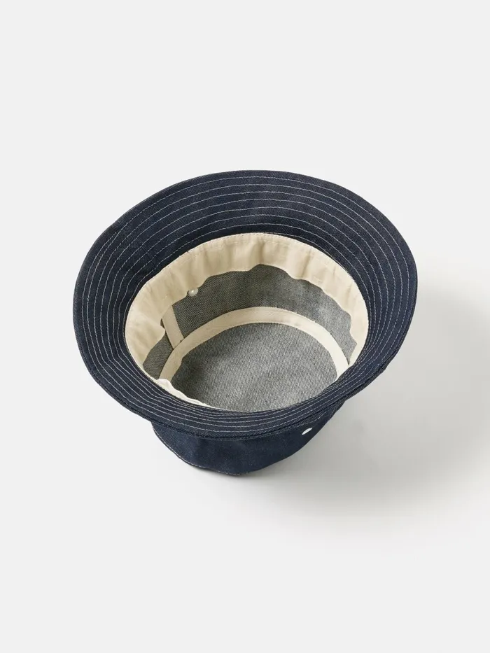 Bucket Hat In Indigo 13oz Selvedge Denim Men Universal Works Hats