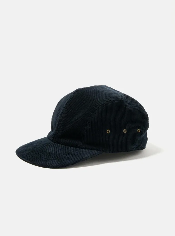 Cableami 9w Cap In Navy Corduroy Men Universal Works Hats